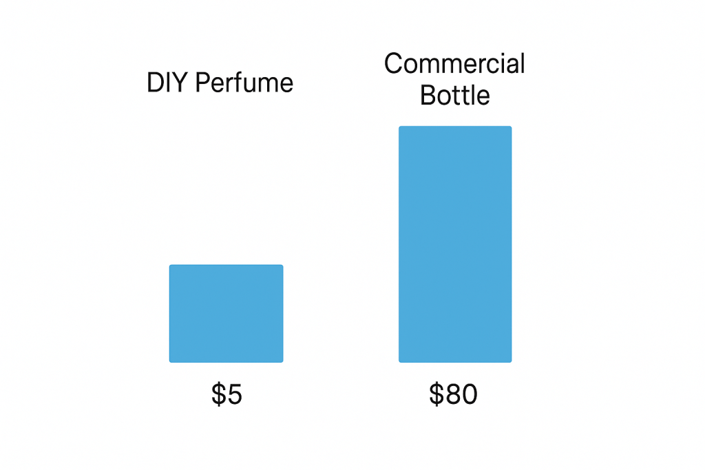 DIY versus commercial perfume cost comparison, home made perfume