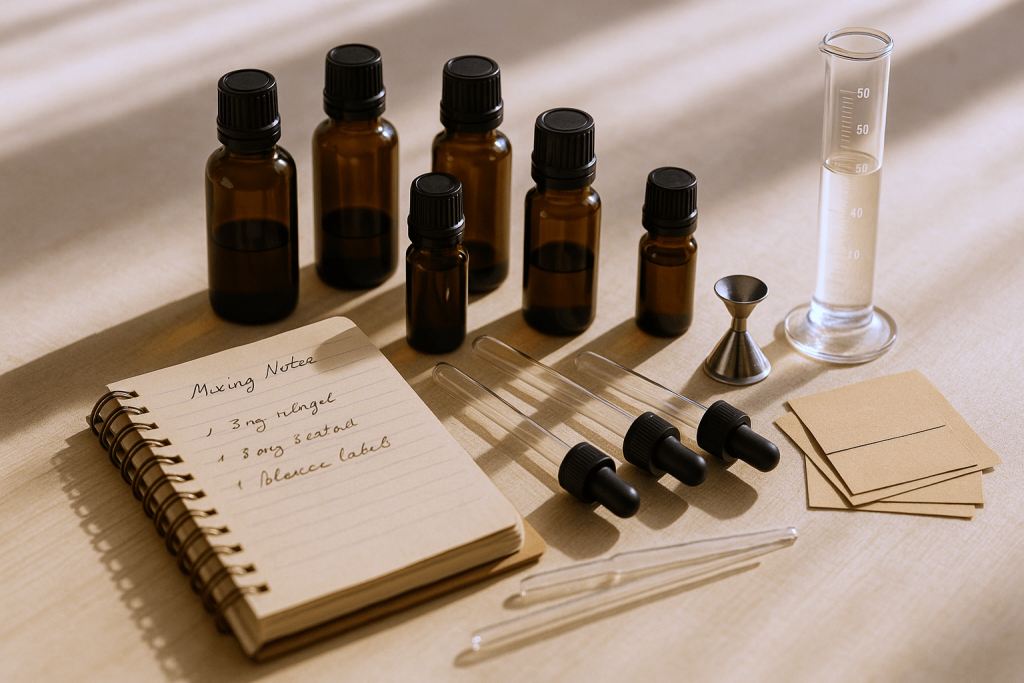 Basic tools for crafting perfume at home