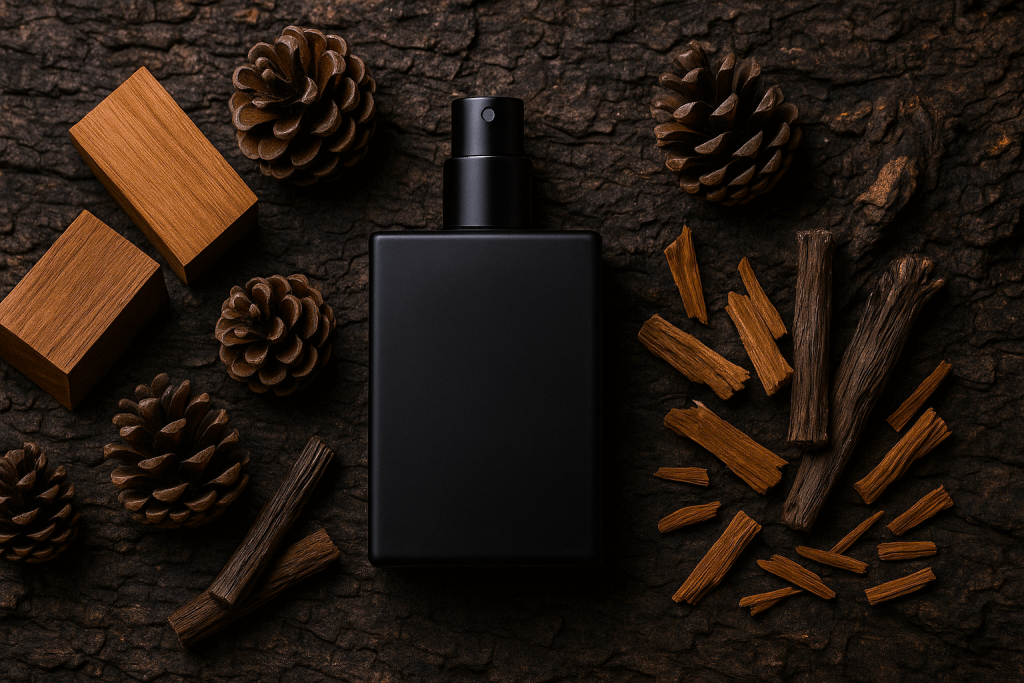 Woodsy ingredients for a masculine scent, home made perfume