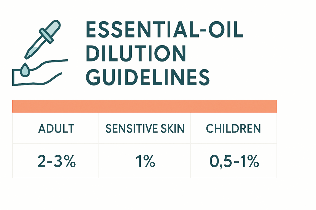Dilution guidelines infographic, home made perfume