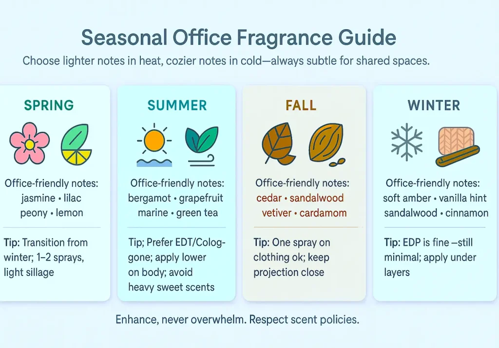 Best Perfume for Office Wear, Seasonal Office Fragrance Guide