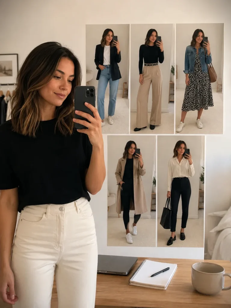 weekly outfit photos used to find personal style patterns for How to Find Your Personal Style